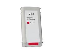 KRLAZdN Qualità compatibile con la cartuccia d'inchiostro DesignJet T850 T950 HP738 modello(Magenta -130ml)