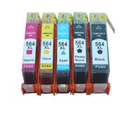 KRLAZdN Set di cartucce compatibili HP564 compatibile con D5445 D5460 D5463 C6375 B8550 C6324 e altro ancora(1 Set)