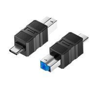 Krmoau Adattatore per disco rigido, adattatore USB a B 3.0, ad alta velocità, adattatore plug & play per laptop, tablet, docking station e computer