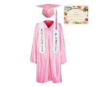 Krmoau Asilo Cappello Di Laurea E Mantello - Abbigliamento Festivo Per Bambini Per L'Iscrizione,2025 Edizione Fotografica Vestito Per Bambini Di 5-13 Anni