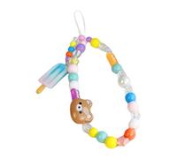Krmoau Charm per Telefono,Cinturino Decorativo per Cellulare con Catena | Accessorio Con Perline Per Ragazze E Donne Per Borsa, Zaino E Portafoglio