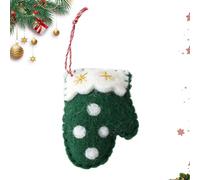 Krmoau Decorazione per albero di Natale, morbida decorazione per le festività invernali, guanto di feltro di Natale e calza ornamento | Per porta da parete, davanzale della finestra, soggiorno, camera