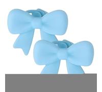 Krmoau Decorazione per cuffie, a forma di fiocchi, in silicone 3D, per cosplay, 2 pezzi, auricolari come decorazione, per studiare, viaggi, pendolari e per