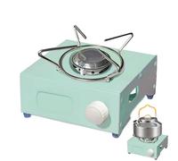 Krmoau Fornello portatile da campeggio - Fornello a gas per esterni con barbecue | Piano cottura per cucinare, per campeggio, cucina, terrazza, bancone da picnic