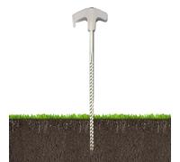 Krmoau Gancio a vite per tende - 20 cm per tende da sole all'aperto - ancoraggio a vite | per giardino campeggio zaino