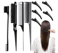 Krmoau Pettine per stuzzicare le donne, set di strumenti per lo styling dei capelli,Pettine per acconciature per salone di bellezza - Strumento multifunzionale per modellare i capelli per saloni,