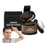 Krmoau Polvere radicale per capelli, cipria per capelli per la copertura delle radici, con applicatore, strumento per ombreggiatura dei capelli a lunga durata, correttore per capelli, copertura grigia