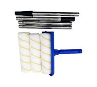 Krmoau Set di rulli colorati - Rullo per pittura di casa con manico di estensione, comodo pennello con manico telescopico per ambienti commerciali, decorazione di interni, progetti fai da te