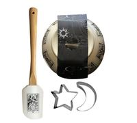 Krmoau Set di stoviglie per Halloween, utensili da cucina da con tariocchi spaventosi, accessori da cucina, decorativi per dessert, torte, marinate, insalate, vacanze, eventi, scuola