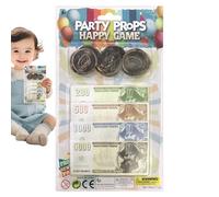 Krmoau Soldi di gioco | Bambini Gioco di Banca | Gioco Di Ruolo Per Bambini Compleanno Film Lezioni Homeschool