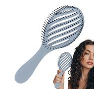 Krmoau Spazzola per capelli dispersi, pennello per capelli Detangler | Pbi di capelli a pennello curvo | Essiccazione più veloce, strumento di styling del massaggio del cuoio capelluto, lisciatura di