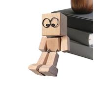 Krmoau Statuetta oscillante in legno per cruscotto, statuetta decorativa per auto, con piedini oscillanti, decorazione da tavolo, per camion, auto, SUV, casa, hotel, soggiorno, ufficio