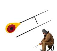 Krmoau Supporto allungabile per canne da pesca, 30 cm, leggero, con esca e corda, per uomini, donne, papà, mamma, genitori, amici, viaggi invernali, compleanni