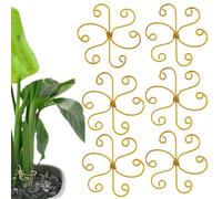 Krmoau Supporto per piante | Riutilizzabile per una crescita, 6 supporti in metallo per bonsai Monstera piante per interni ed esterni