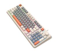 Krmoau Tastiera illuminata con cavo, tastiere meccaniche per PC, tricolore | Tastiera per PC per computer desktop, studenti, amanti dei giochi, utenti di computer