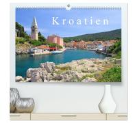 Kroatien (hochwertiger Premium Wandkalender 2026 DIN A2 quer), Kunstdruck in Hochglanz: Dieser Kalender führt Sie von der felsigen Küste des Kvarner ... und die bezaubernde Küste von Kroatien.