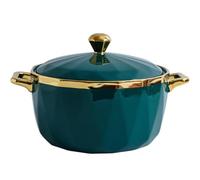 KRODEAIR Zuppiera in Ceramica con Coperchio, zuppiera in Porcellana con Coperchio, zuppiera in Porcellana Zuppiera in Ceramica con Coperchio per servire la zuppa,1800ml