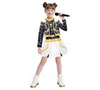 Kroilucaly Kpop de-mons Huntrix Cosplay Costume Cosplay Costume Costume da Huntrix Cosplay Vestito Mira Zoey Rumi Uniforme Party Set Completo Costume Festa di Halloween 2025 4-14 anni(SIZE:150)