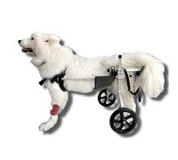 KROITY Zampe Posteriori Carrello per Cani 2 Ruote Sedia a Rotelle per Animali Domestici Facile da Montare Carrello per La Riabilitazione delle Zampe Posteriori per Disabili Cani