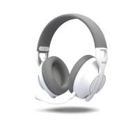 KROM PHASE - Cuffie Gaming Wireless con Tripla Modalità di Connessione (Bluetooth 5.3, 2.4 GHz e Jack 3.5 mm), Driver da 40 mm, Autonomia 40 ore, Bianco