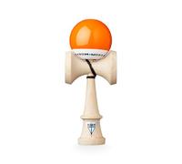 KROM PRO Kendama Originale in Legno per Principianti ed esperti - Pop LOL Arancia - Gioco di abilità per Esterni e Interni - Giocattolo in Legno con Corda e Palla