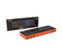 Krom - Tastiera meccanica Kasic RGB | Switch rete da 50 m Puls. | Anti-ghosting 25 tasti | Game Mode | Multimedia | USB 1,5 m | Design robusto e spagnolo