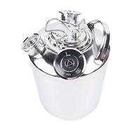 Krombacher - Contenitore per la pulizia a tre teste, in acciaio inox, con coperchio per bit, 10 l