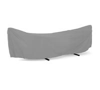 Kronabelle 145,7 × 55,1 × 36,6, grigio, copertura protettiva per altalene da giardino, scudo antipioggia amaca da 3,1 m, con corde e coulisse, copertura impermeabile per amaca da esterno, tessuto