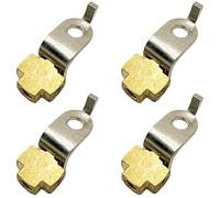 Kronabelle 4 raccordi a T femmina a 3 vie per tubo del freno, parti in ottone, tubo da 3/16", filettatura standard da 3/8-24