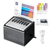 Kronabelle Calendario musicale da scrivania con tasti di pianoforte integrati, 52 canzoni, design compatto con tastiera elettronica per gli amanti della musica, regalo di compleanno