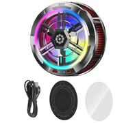 Kronabelle Forte dispositivo di raffreddamento del telefono, ventola di raffreddamento per tablet da 24 W con tecnologia a semiconduttore, leggero a 110,6 g, porta di tipo C e display a LED