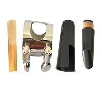 Kronabelle Kit bocchino in bachelite per clarinetto in Sib, include ance / tappo / clip / cuscini, accessori portatili per principianti a fiato