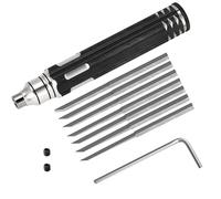 Kronabelle Kit di strumenti per tracciare modelli, 7 pezzi, 6 punte in acciaio con penna per incisione di precisione, kit di intaglio dettagliato per modello di, marcatore di linee per pannelli in