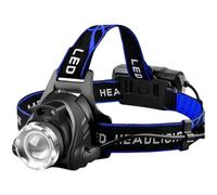 Kronabelle Luce frontale a LED ricaricabile, zoomabile, fascio rosso e bianco, USB ready, perfetto per pesca, apicoltura, osservazione, faro leggero