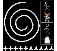 Kronabelle Modellino di corpo in plastica fai da te per animali di peluche, bambole orso, 170 pezzi, scheletro per bambole, kit armatura per bambole, giunti a sfera flessibili da 9 mm con connettori a