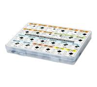 Kronabelle Mosfet - Kit di transistor assortiti, 82 pezzi, regolatori di tensione e transistor PNP NPN inclusi, ideale per progetti elettronici e riparazioni, scatola di immagazzinaggio conveniente