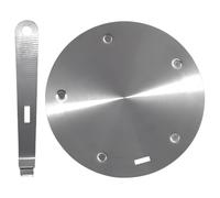 Kronabelle Piastra per diffusore di calore in acciaio inossidabile, piastra adattatore per piano cottura a induzione da 23,9 cm, piastra per cottura a induzione, piastra spessa 0,4 cm per