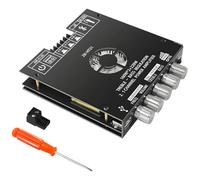 Kronabelle Scheda amplificatore ad alta potenza, 2.1 canali 160W+160W+220W Tda7498E, 5.0, USB, ingressi AUX, caratteristiche audio regolabili, include dissipatore di calore