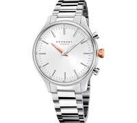 Kronaby Orologio Ibrido Uomo Acciaio - Analogico Intelligente - Impermeabile 10 ATM - Musica, Passi, Notifiche - S3782/2 Sekel