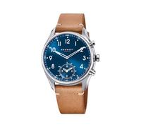 Kronaby Orologio Ibrido Uomo Pelle Marrone - Analogico Intelligente - Musica, Passi, Notifiche - S3761/2 Apex