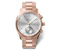 Kronaby Orologio Intelligente Uomo Ibrido Acciaio Inox 316L Rosa - Analogico Connesso 10 ATM S2745/1 - Controllo Musica, Passi, Notifiche, Chiamate - Sekel