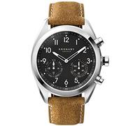 Kronaby Orologio Intelligente Uomo Ibrido Cinturino Pelle Marrone - Analogico Connesso 10 ATM S3112/1 - Controllo Musica, Passi, Notifiche, Chiamate - Apex