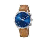 Kronaby Orologio Smart Uomo Ibrido in Acciaio Inossidabile e Pelle Marrone
