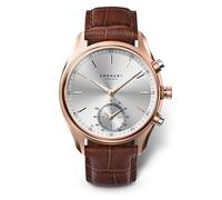 Kronaby Orologio Smart Uomo Ibrido in Acciaio Inossidabile e Pelle Marrone