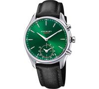 Kronaby Orologio Ibrido Sekel S3781/2 Uomo Pelle Nera Analogico Intelligente 10 ATM