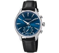 Kronaby Orologio Ibrido Uomo Pelle Nera - Analogico Intelligente - Impermeabile 10 ATM - Musica, Passi, Notifiche - S3758/1 Sekel