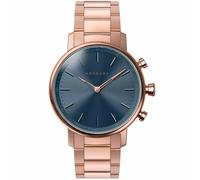 Kronaby Orologio Intelligente Donna Ibrido Acciaio Inox 316L Rosa - Vetro Zaffiro - Impermeabile 10 ATM - Controllo Musica - Contapassi - Notifica e Rifiuto Chiamate S2445/1 - Carat