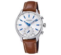 Kronaby Orologio ibrido Sekel S3122/1, analogico intelligente, pelle marrone, 10 ATM