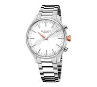 Kronaby Orologio Ibrido Uomo Acciaio - Analogico Intelligente - Impermeabile 10 ATM - Musica, Passi, Notifiche - S3782/2 Sekel