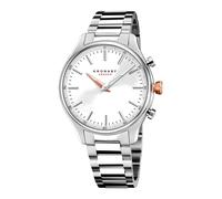 Kronaby Orologio Ibrido Uomo Acciaio - Analogico Intelligente - Impermeabile 10 ATM - Musica, Passi, Notifiche - S3782/2 Sekel